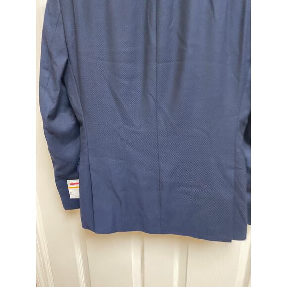 Men Jacket Alfani Navy Slim Fit 36S - Picture 4 of 6